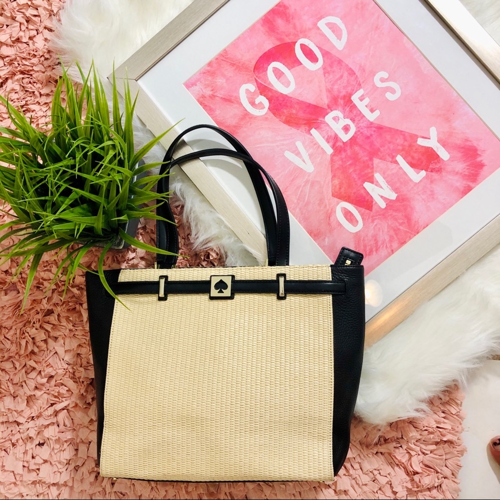 Kate Spade Houston Street Straw Large Gem